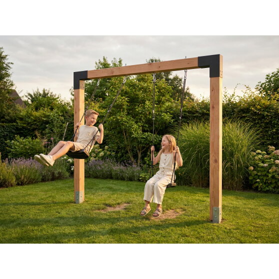 EXIT Linea Robust 110 dubbele houten schommel