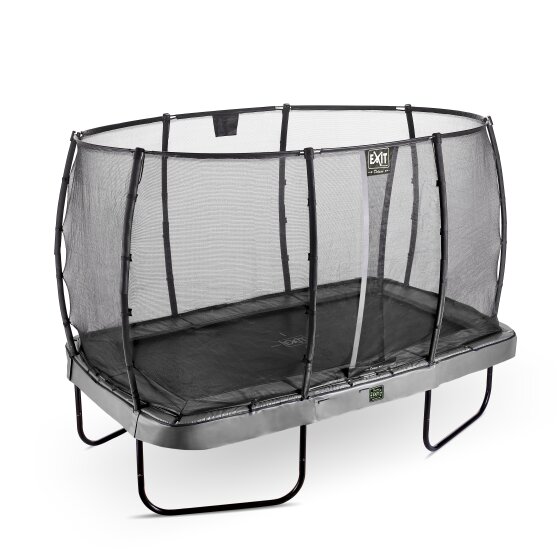 EXIT Elegant Premium trampoline 214x366cm met Deluxe veiligheidsnet - grijs