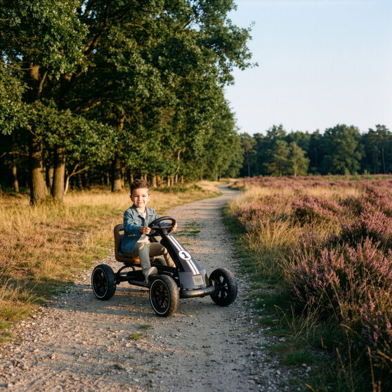 EXIT Foxy skelter met aanhangwagen voor kinderen zwart | vanaf 2 jaar