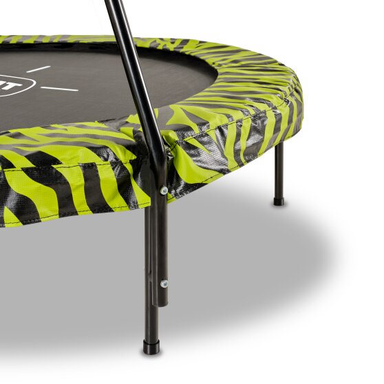 EXIT Tiggy junior trampoline met beugel ø140cm - zwart/groen