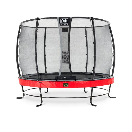 EXIT Elegant Premium trampoline ø305cm met Deluxe veiligheidsnet - rood