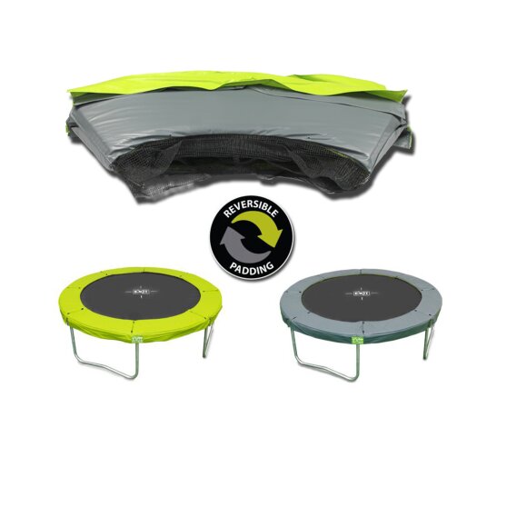 EXIT beschermrand Twist trampoline ø244cm - groen/grijs