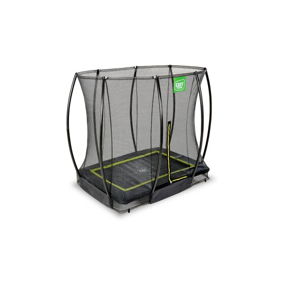 EXIT Silhouette inground trampoline 153x214cm met veiligheidsnet - zwart