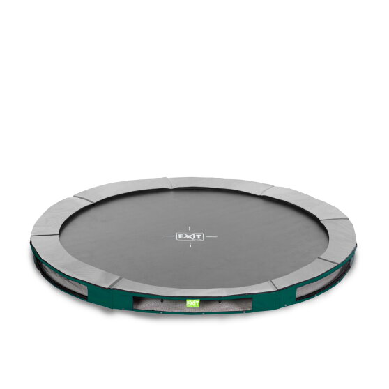 EXIT Elegant Premium inground sports trampoline ø366cm - groen