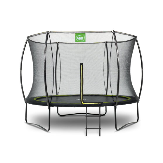 EXIT Silhouette trampoline ø244cm met ladder - zwart