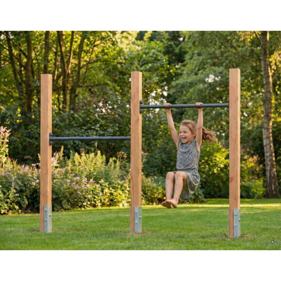 EXIT Linea 85 dubbel houten duikelrek | Douglashout