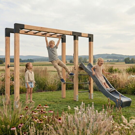 EXIT Linea Robust 110 monkeybar schommel glijbaan