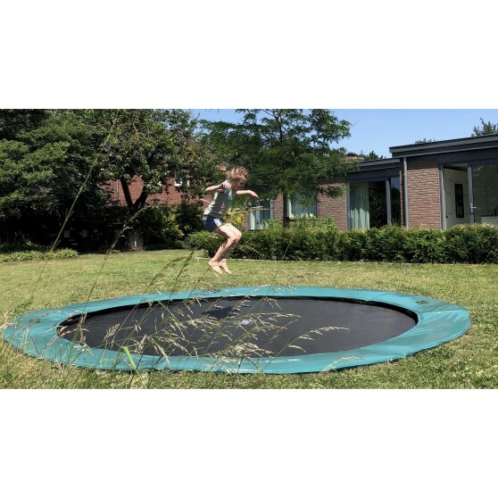 EXIT Supreme groundlevel trampoline ø305cm - groen