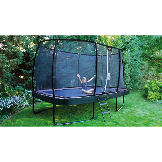 EXIT Elegant Premium trampoline complete set 244x427cm - zwart