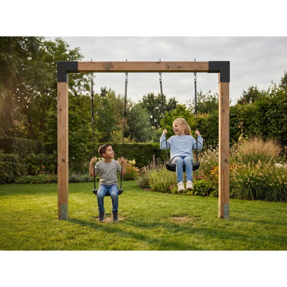EXIT Linea Robust 110 dubbele houten schommel