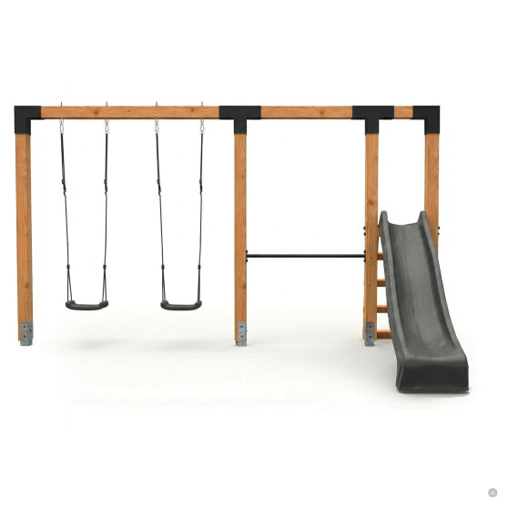 EXIT Linea Robust 110 schommel met rek & glijbaan