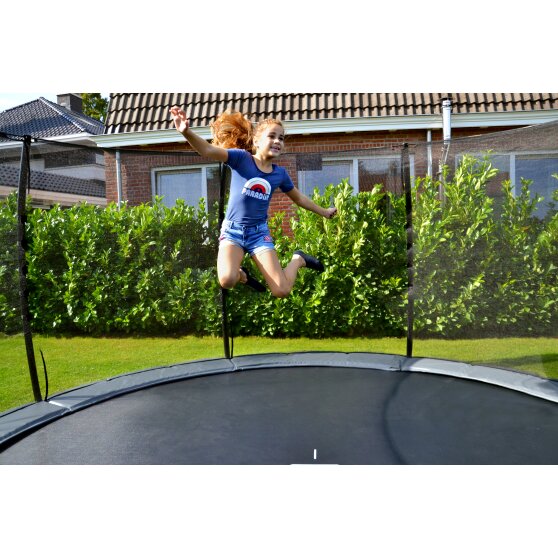 EXIT Elegant Premium inground trampoline ø305cm met Deluxe veiligheidsnet - blauw