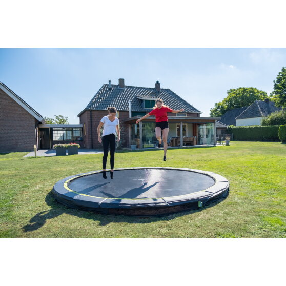 EXIT Silhouette Inground Sports Trampoline Ø427cm – Zwart