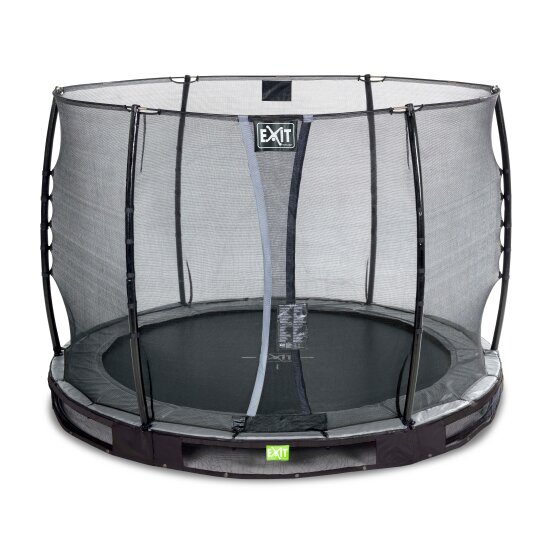 EXIT Elegant inground trampoline ø305cm met Economy veiligheidsnet - zwart