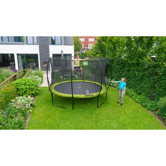 EXIT Silhouette trampoline ø305cm - groen + gratis accessoire set