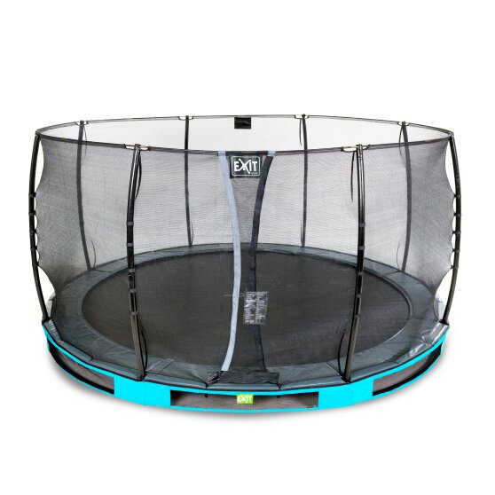 EXIT Elegant inground trampoline ø366cm met Economy veiligheidsnet - blauw