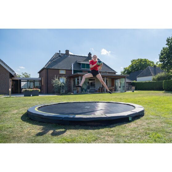 EXIT Silhouette inground sports trampoline ø305cm - zwart