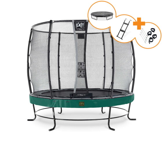 EXIT Elegant Premium trampoline complete set ø253cm - groen