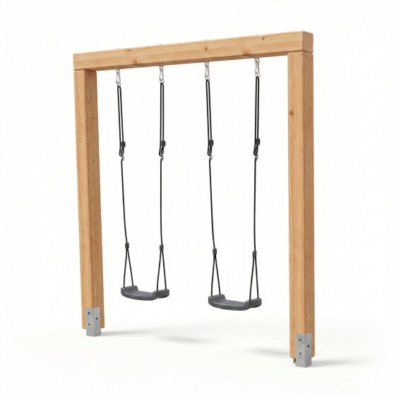EXIT Linea Massiv 140 dubbele houten schommel