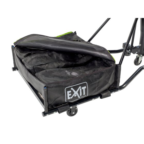 EXIT Galaxy verplaatsbaar basketbalbord op wielen met dunkring - black edition