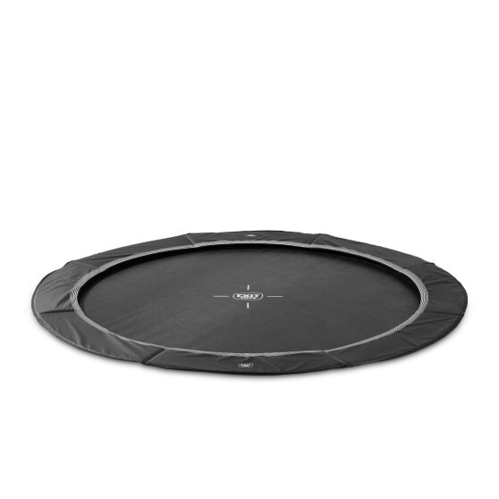 EXIT InTerra groundlevel sports trampoline &oslash;427cm - zwart