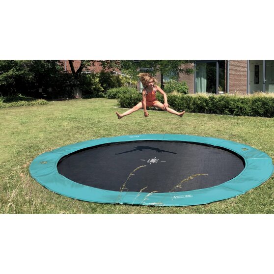 EXIT Supreme groundlevel trampoline ø366cm - groen