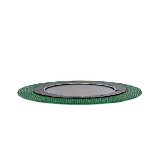 EXIT Dynamic groundlevel trampoline ø305cm met Freezone veiligheidstegels - zwart