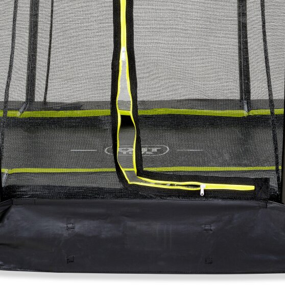 EXIT Silhouette inground trampoline ø244cm met veiligheidsnet - zwart