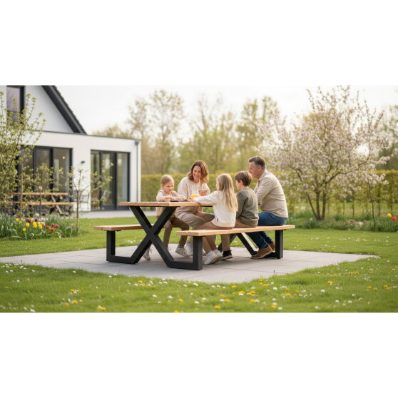 EXIT 6-persoons douglashouten picknicktafel X-200