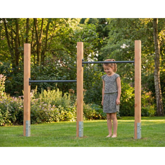 EXIT Linea 85 dubbel houten duikelrek | Douglashout