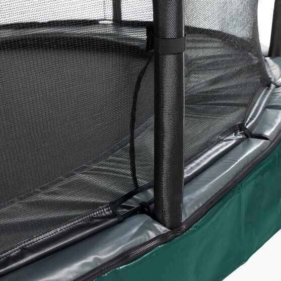 EXIT Elegant Premium inground trampoline ø366cm met Deluxe veiligheidsnet - groen