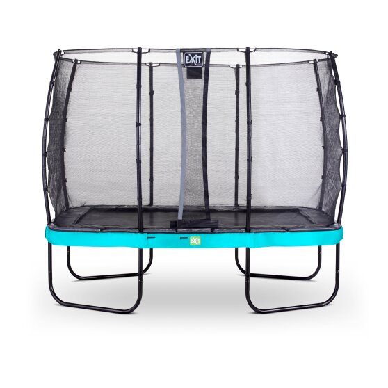 EXIT Elegant trampoline 214x366cm met Economy veiligheidsnet - blauw