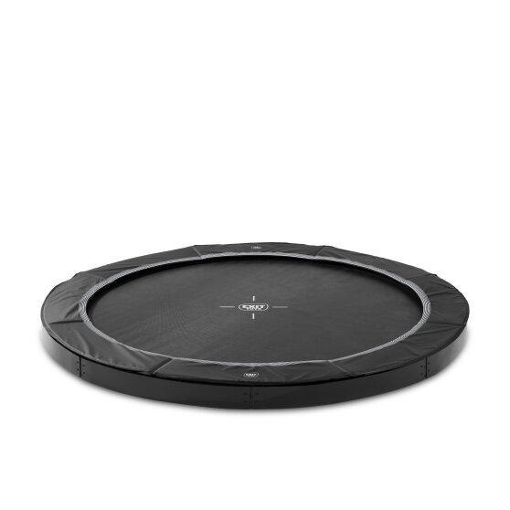 EXIT InTerra groundlevel sports trampoline &oslash;366cm - zwart