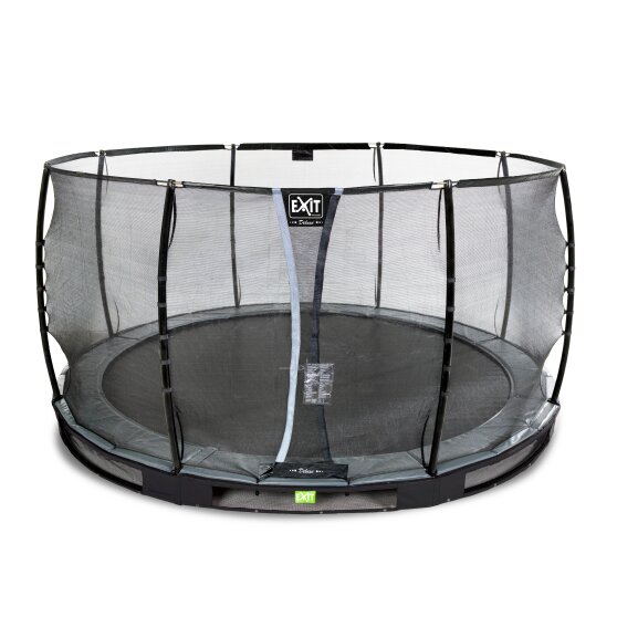 EXIT Elegant Premium inground trampoline ø366cm met Deluxe veiligheidsnet - zwart