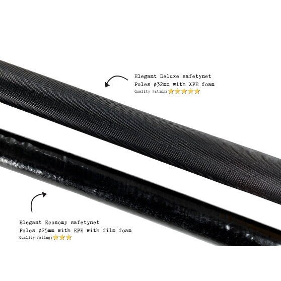 EXIT Elegant Premium trampoline complete set 244x427cm - zwart