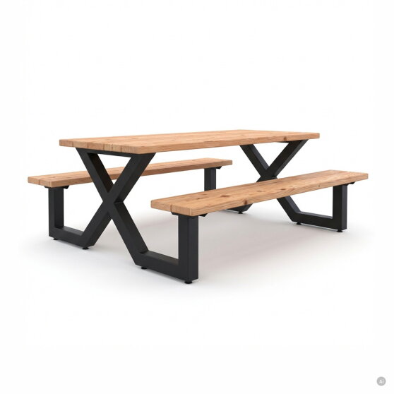 EXIT 6-persoons douglashouten picknicktafel X-200