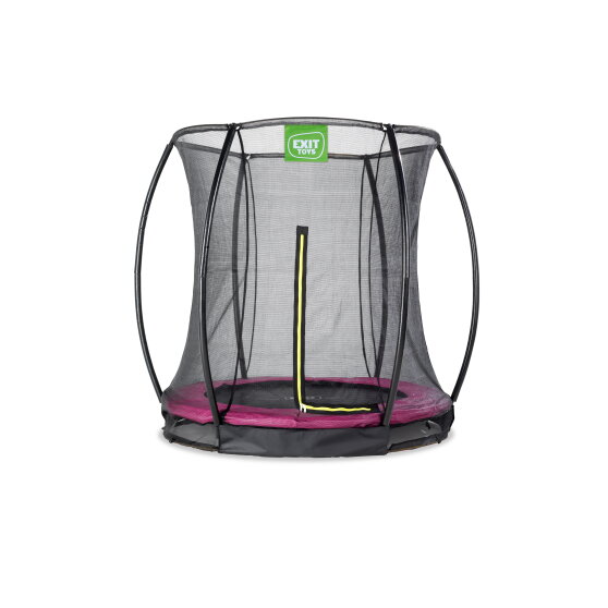EXIT Silhouette inground trampoline ø183cm met veiligheidsnet - roze