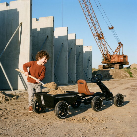 EXIT Foxy skelter aanhangwagen - zwart