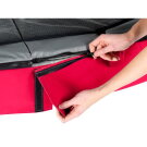 EXIT Elegant trampoline 214x366cm met Economy veiligheidsnet - rood