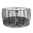 EXIT Elegant Premium inground trampoline ø427cm met Deluxe veiligheidsnet - grijs