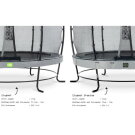 EXIT Elegant Premium trampoline ø305cm met Deluxe veiligheidsnet - grijs