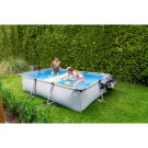 EXIT Soft Grey zwembad 300x200x65cm met filterpomp - grijs