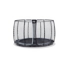 EXIT Supreme groundlevel trampoline ø305cm met veiligheidsnet - grijs
