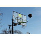 EXIT Galaxy verplaatsbaar basketbalbord op wielen - groen/zwart