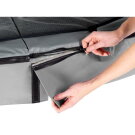 EXIT Elegant trampoline 214x366cm met Economy veiligheidsnet - grijs