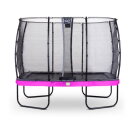 EXIT Elegant trampoline 214x366cm met Economy veiligheidsnet - paars