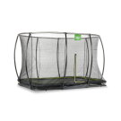 EXIT Silhouette inground trampoline 244x366cm met veiligheidsnet - zwart