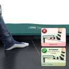 EXIT InTerra groundlevel trampoline ø305cm met veiligheidsnet - groen