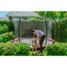 EXIT Silhouette inground trampoline ø366cm met veiligheidsnet - roze
