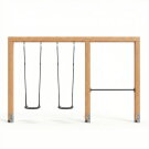 EXIT Linea Massiv 140 dubbele schommel met rek